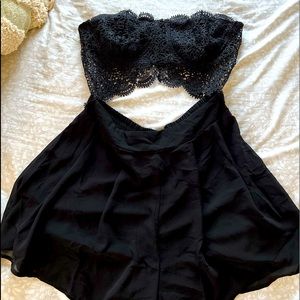 Black Romper, new, size M